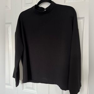 Madewell Black High Neck Top